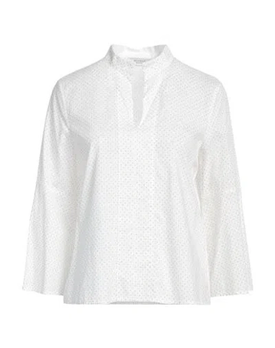 Peserico Woman Top White Size 6 Cotton
