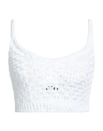 Peserico Woman Top White Size 8 Cotton, Polyester