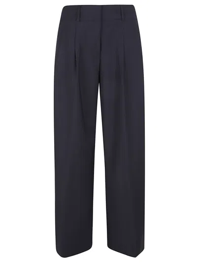 Peserico Woman Trousers In Blue