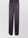 Peserico Relaxed Black Trousers With Elastic Waistband