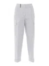 Peserico Woman Trousers In Grey