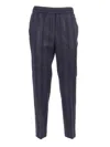 Peserico Tailored Trousers With Metallic Stripe In Multi