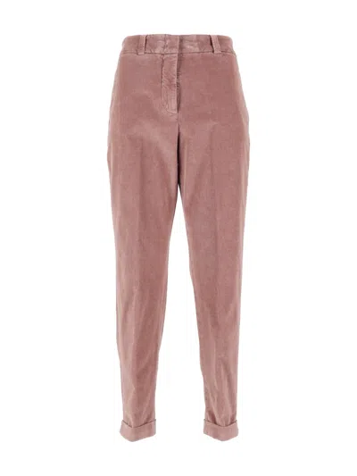 Peserico Woman Trousers In Pink
