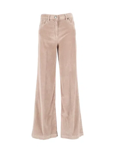 Peserico Woman Trousers In Pink