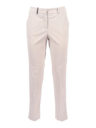 Peserico Woman Trousers In Neutral