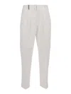Peserico Cropped Trousers With Tapered Leg In White
