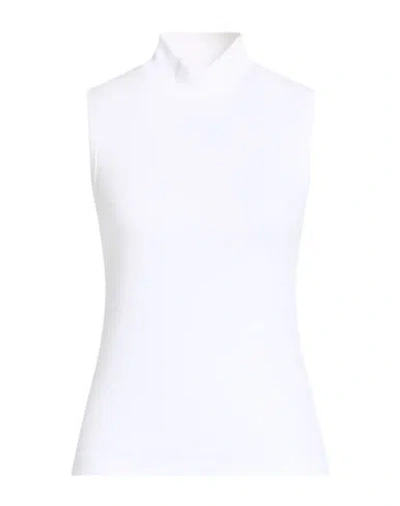 Peserico Woman T-shirt White Size 10 Cotton, Elastane