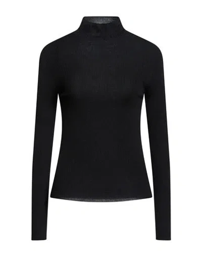 Peserico Woman Turtleneck Black Size 12 Virgin Wool