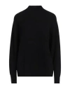 Peserico Woman Turtleneck Black Size 0 Wool, Silk, Cashmere