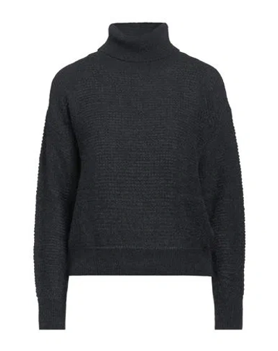 Peserico Woman Turtleneck Midnight Blue Size 12 Polyamide, Virgin Wool, Alpaca Wool, Polyester In Blue
