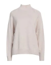 Peserico Woman Turtleneck Off White Size 6 Wool, Silk, Cashmere