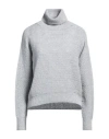 Peserico Woman Turtleneck Sky Blue Size 8 Polyamide, Virgin Wool, Alpaca Wool, Polyester In Blue