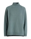 Peserico Woman Sweater Slate Blue Size 12 Virgin Wool, Silk, Cashmere In Multi