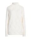 Peserico Woman Turtleneck White Size 16 Virgin Wool In White