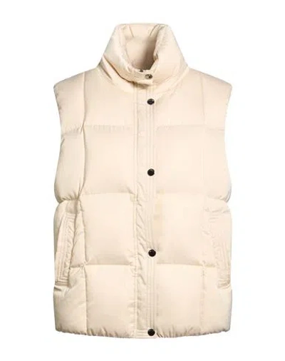 Peserico Woman Vest Ivory Size 6 Polyester In Neutral
