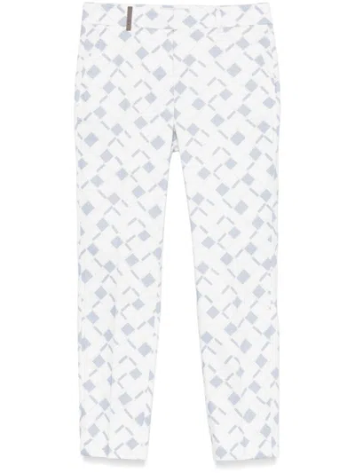 Peserico Women Cigarette Pants In White