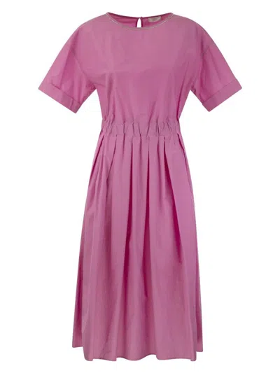 PESERICO WOMEN'S COTTON-BLEND DRESS WITH LIGHT STITCH