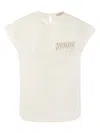 Peserico Women's Crepe De Chine Top With Sequin Pocket In White