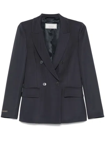 Peserico Women Double-breasted Blazer In Black