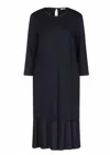 Peserico Women's Midi Dress In Midnight Blue In Blue
