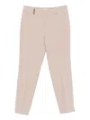 Peserico Embellished Cropped Trousers In Pink