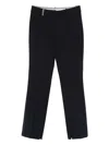 Peserico Mid-rise Tailored Pants With Subtle Crease In Black