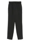 Peserico Side-stripe Elasticated-waistband Trousers In Black