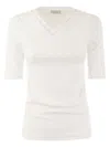 Peserico T-shirt Bianco In White