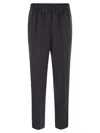 Peserico Women Soft Pants Made Of Stretch Viscose Technical Canvas In Black
