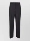 Peserico Women's Straight Leg Trousers Side Pockets In Black