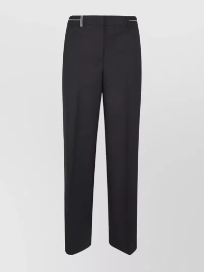 Peserico Women's Straight Leg Trousers Side Pockets In Black