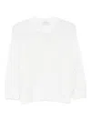 Peserico Open-knit White Tricot Sweater In White
