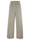 Peserico Trousers In Lightweight Technical Cotton Canvas