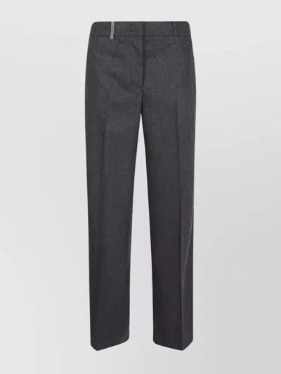 PESERICO WOMEN'S TROUSERS WITH PLEATED FRONT AND BELT LOOPS