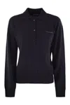 Peserico Women's Virgin Wool, Silk And Cashmere Tricot Sweater In Night Blue
