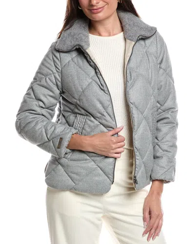 Peserico Wool & Alpaca-blend Coat In Blue