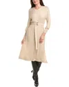 Peserico Wool & Cashmere-blend Midi Dress In Neutral