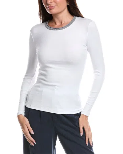 Peserico Wool& Cashmere-blend Shirt In White