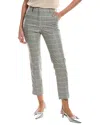 Peserico Wool & Cashmere-blend Trouser In Gray