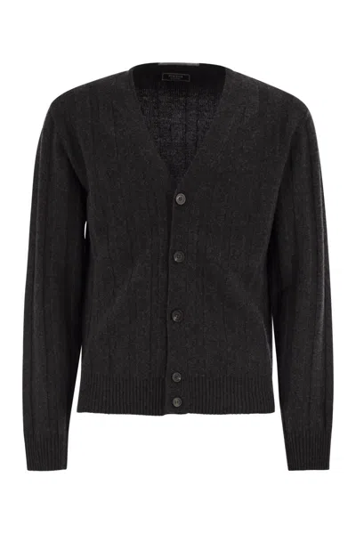 PESERICO PESERICO WOOL AND CASHMERE CARDIGAN WITH V-NECK