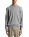 Peserico Wool And Cashmere Crewneck Sweater In Gray