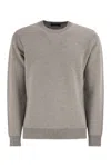 Peserico Wool And Cashmere Jumper In Gray