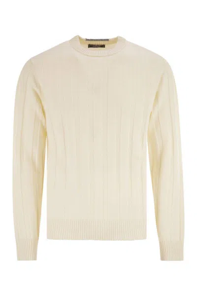 PESERICO PESERICO WOOL AND CASHMERE RIBBED JUMPER