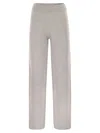 Peserico Wool And Cashmere Trousers With Lurex In Gray