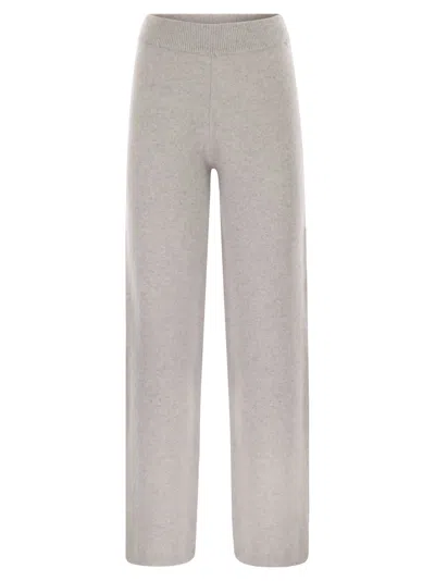 PESERICO WOOL AND CASHMERE TROUSERS WITH LUREX