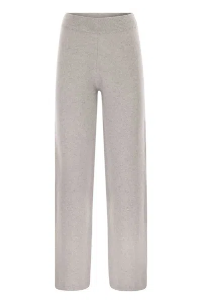PESERICO PESERICO WOOL AND CASHMERE TROUSERS WITH LUREX