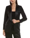 Peserico Wool & Silk-blend Jacket In Black