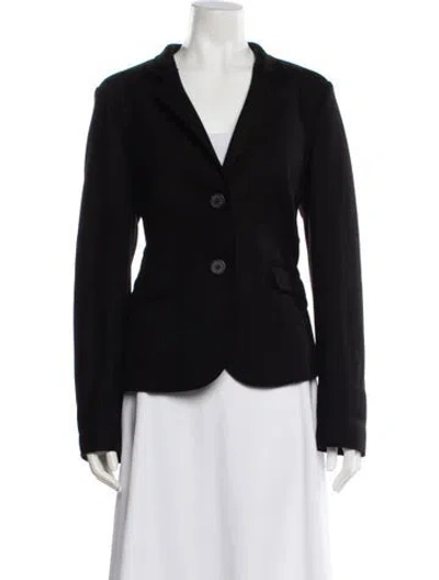 Pre-owned Peserico Wool Blazer In Black