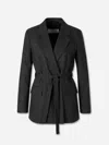 Peserico Wool Blazer In Black