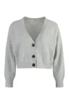 Peserico Ribbed-knit Button Cardigan